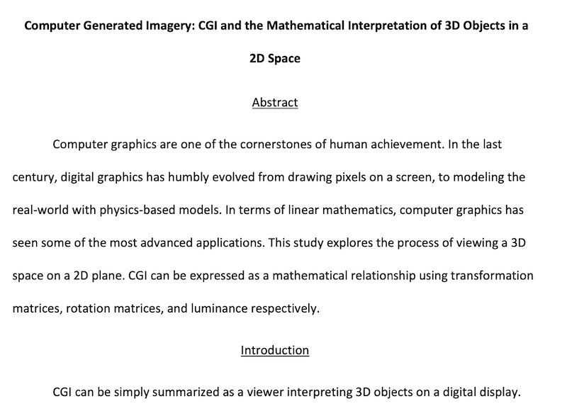 CGI Study visualization